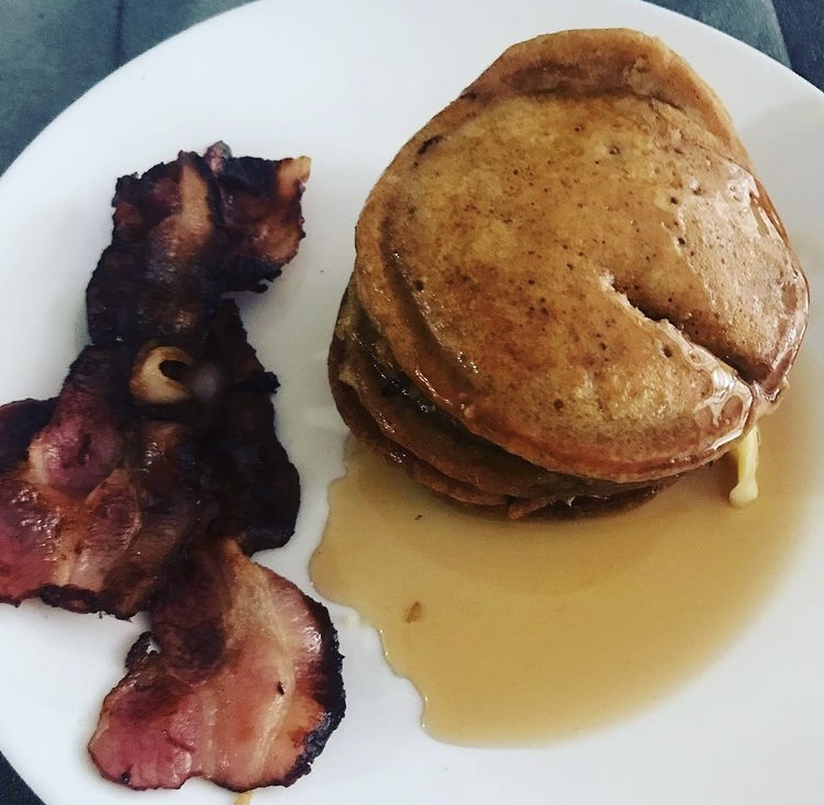 Pancakes and bacon